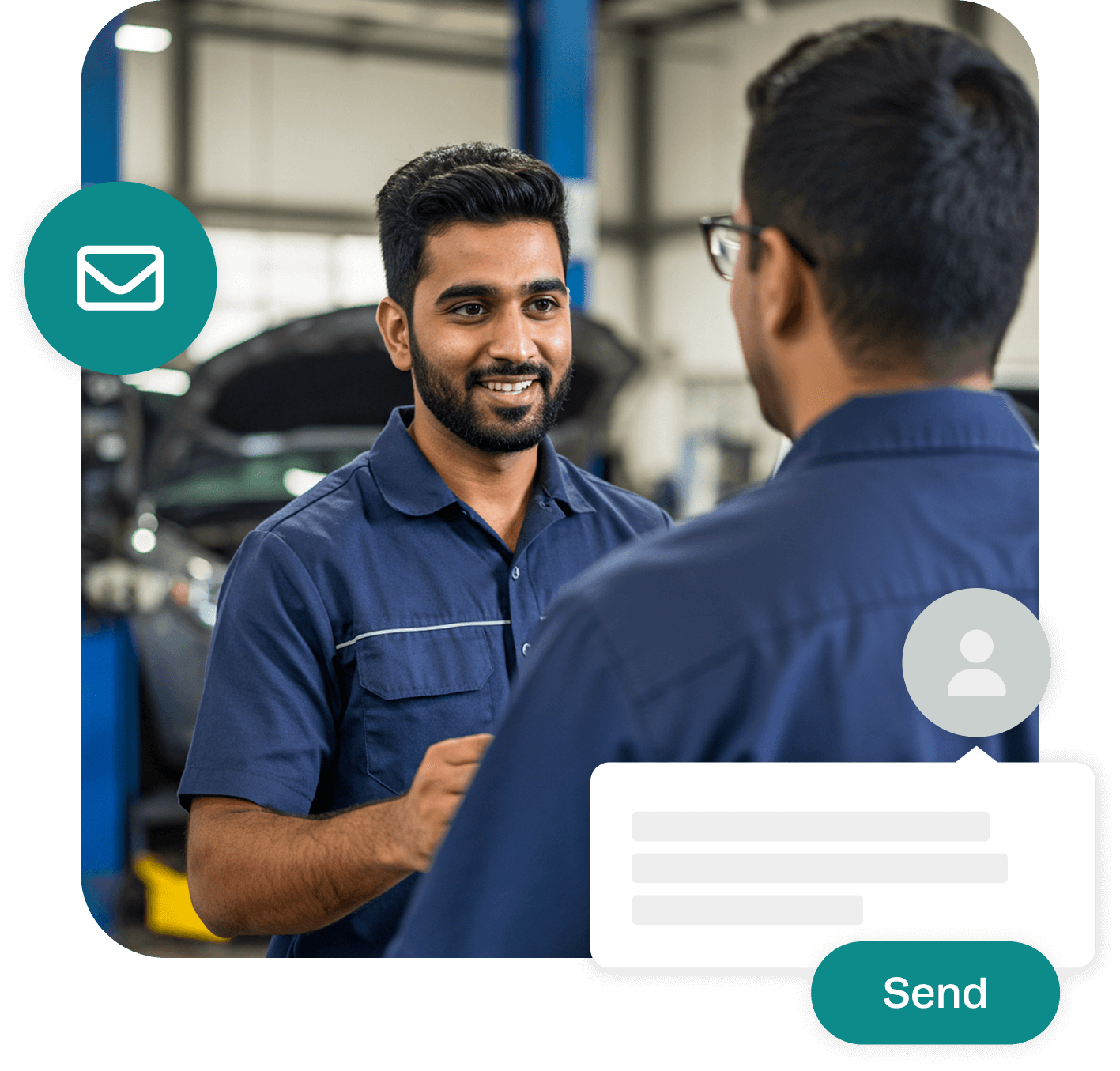 Workshop Software brake and clutch repair management interface showing job cards and scheduling