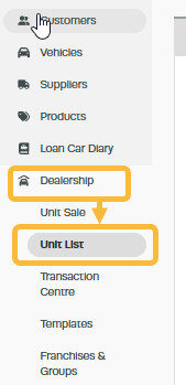 Workshop Software add images/description to a sale unit showing unit in the unit list of the unit is already acquired, if ...
