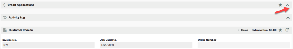 Workshop Software how do i detach and/or void a credit showing "credit application" dropdown