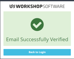 Workshop Software use your own email showing link to verify that email address