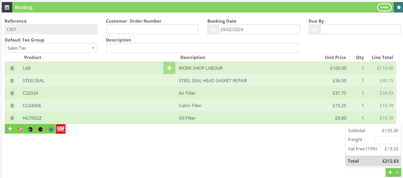 Workshop Software gsf integration step 7 of 10