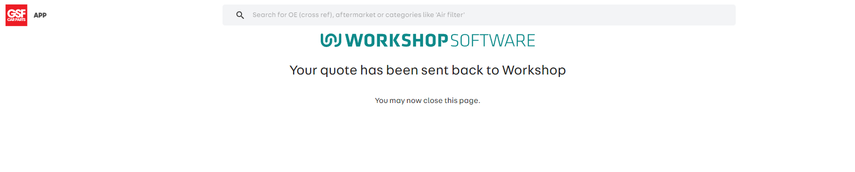 Workshop Software screen showing this will send over all the products from your basket and not only add them t...