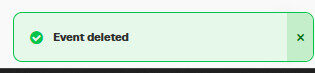 Workshop Software screen showing confirmation once deleted, the booking will be permanently removed from your ...