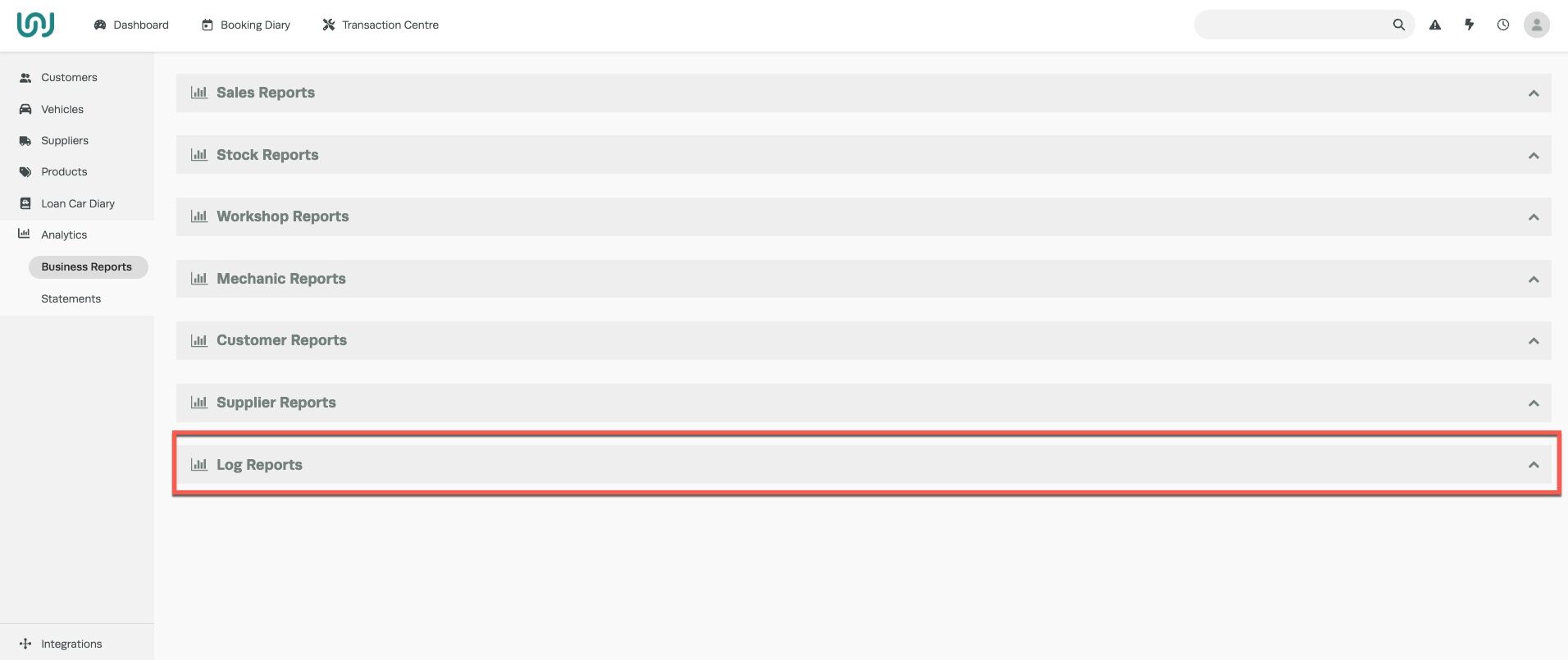 Workshop Software screen showing the event log can be accessed by click on analytics -> business reports -> lo…” class=”wp-image-46726″></figure>
<!-- /wp:image -->

<!-- wp:paragraph -->
<p></p>
<!-- /wp:paragraph -->

<!-- wp:image {