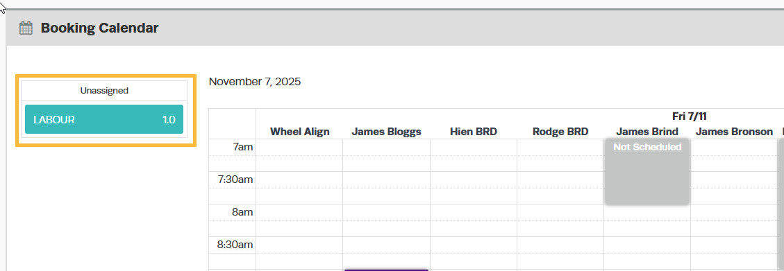 Option 1: Drag and Drop in the Booking Diary screenshot 5