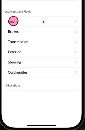 Accessing Workshop Software on mobile app — step 2